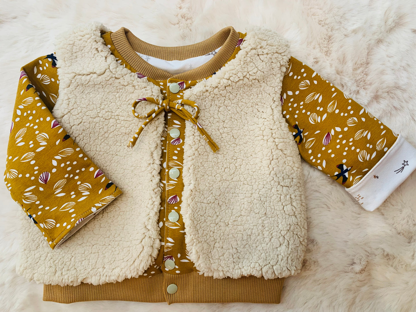 Gilet de berger Camel